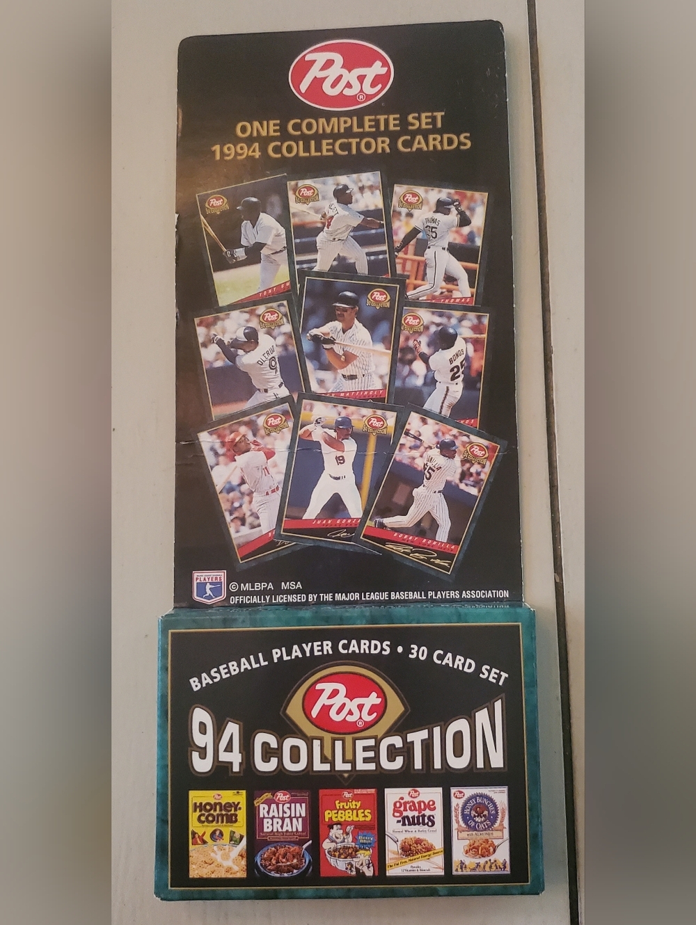 Post Cereal - 1994 - MLB - Complete Set (30 Cards) - Factory Sealed